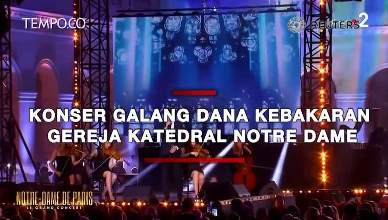Konser Galang Dana Kebakaran Gereja Katedral Notre Dame