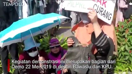 Demo 22 Mei, Massa Masih Bertahan hingga Selasa Malam