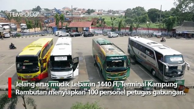 Bus Mudik di Kampung Rambutan Mulai Jalani Uji Kelayakan