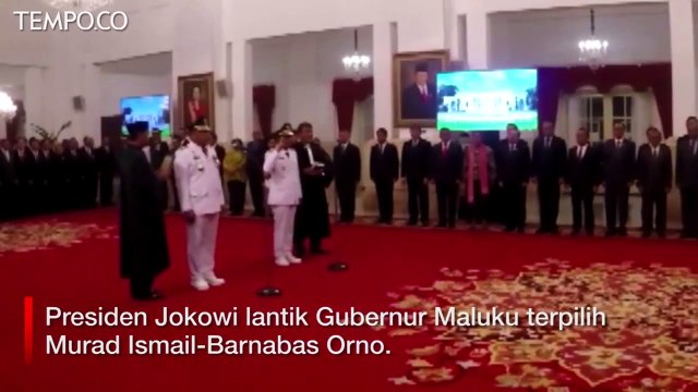 Jokowi Lantik Eks Dankor Brimob jadi Gubernur Maluku