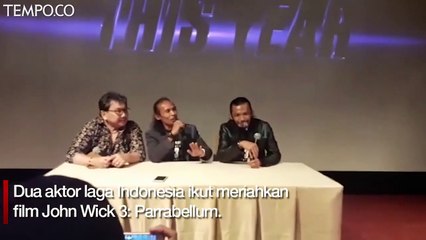 Yayan Ruhiyan dan Cecep Arif Rahman di Film John Wick