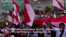 Quick Count Jokowi Menang, Pendukung Rayakan Kemenangan