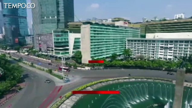 Video Drone: Aksi 22 Mei, Kantor di Sudirman-Thamrin Pilih Libur