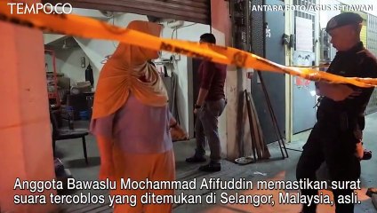 Bukti Soal Surat Suara Tercoblos di Malaysia