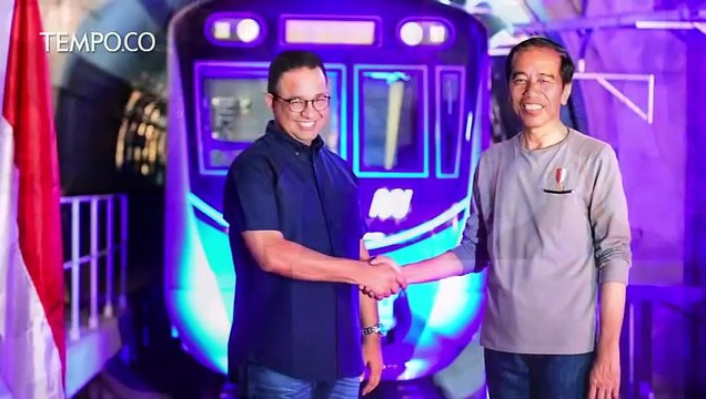 Jokowi Resmikan MRT Jakarta