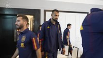 La selección española, a punto para el amistoso contra Jordania