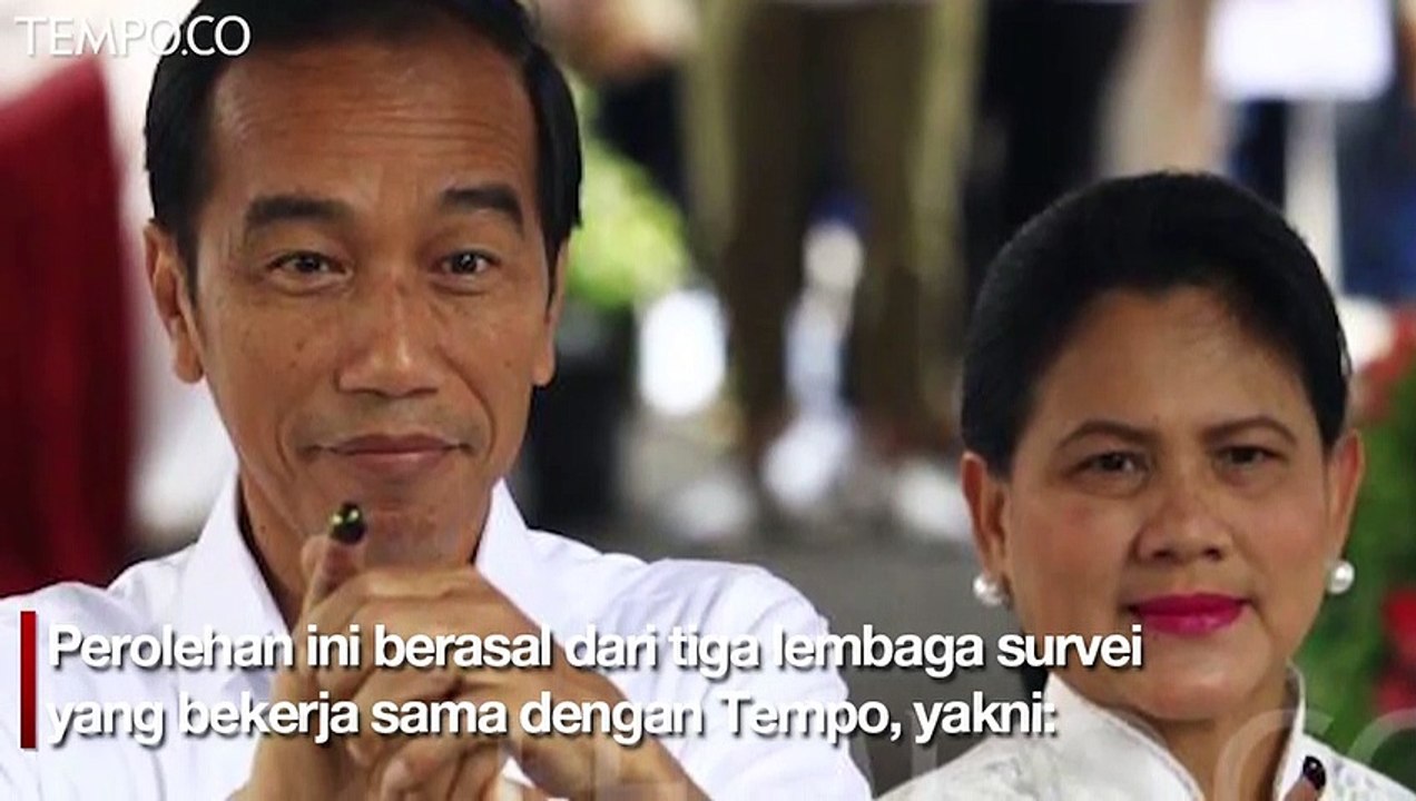 Hasil Quick Count Tunjukan Jokowi Unggul Sementara dari Prabowo