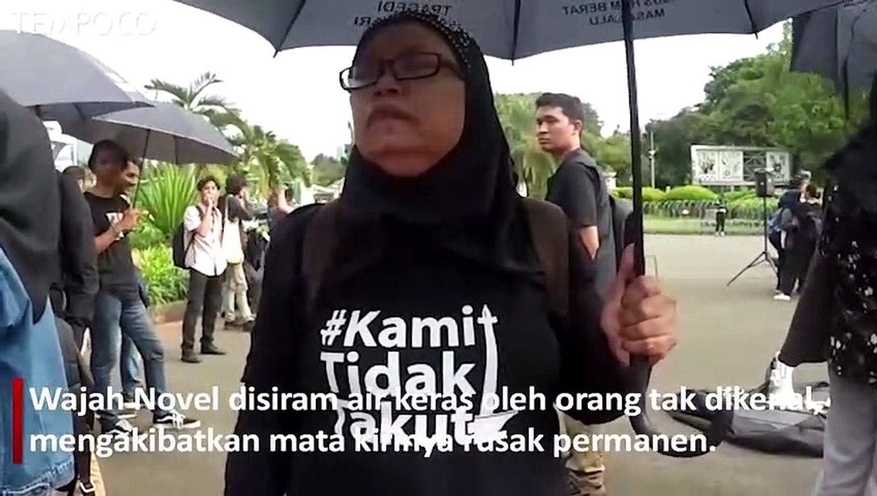 Dua Tahun Kasus Penyerangan Novel Baswedan, Aktivis Gelar Aksi