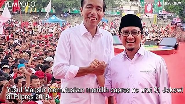 Pilih Jokowi, Ustaz Yusuf Mansur Kampanye Berduet dengan Yenny Wahid
