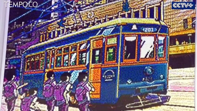 Pria Cina Ini Menciptakan Gambar Mobil Kabel dengan 80.000 Keping Lego
