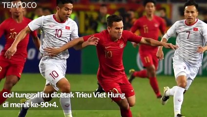 Timnas U 23 AFC 2020, Laga Indonesia Melawan Vietnam