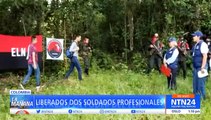 El ELN liberó a dos soldados profesionales que había secuestrado en Colombia