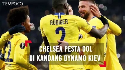 Liga Europa: Chelsea Vs Dynamo Kiev 5-0, Giroud Sumbang Hat-Trick