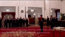 Jokowi Lantik Letjen TNI Doni Monardo sebagai Kepala BNPB