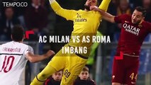 Duel Roma Vs Milan Berakhir Imbang