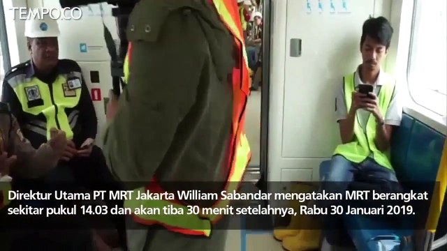Uji Coba MRT Lebak Bulus - Bundaran HI Hanya 30 Menit