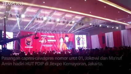 HUT PDIP ke-46 Dihadiri Jokowi dan Ma'ruf Amin