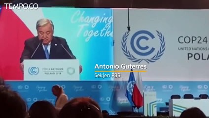 Bahas Perubahan Iklim, Sekjen PBB Ajak Bumikan Kesepakatan Paris