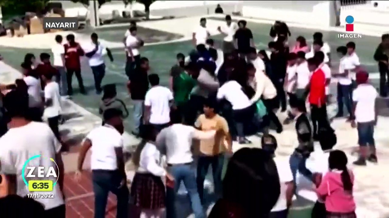 Pelea campal en Conalep de Nayarit deja estudiantes heridos