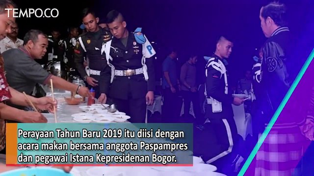 Presiden Jokowi Rayakan Pergantian Tahun di Istana Bagor