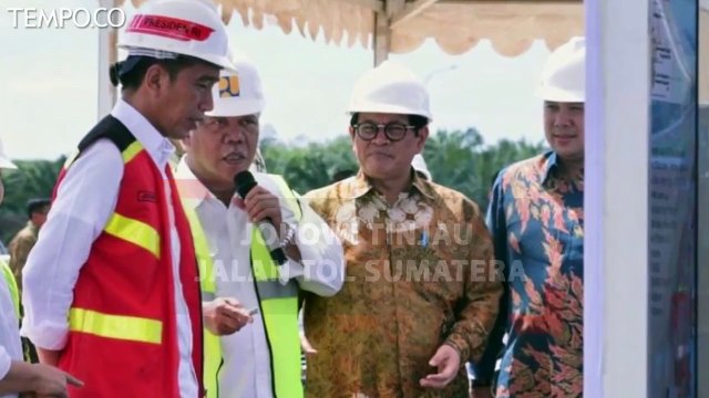 Ini Harapan Jokowi Tinjau Jalan Tol Trans Sumatera