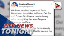 Pres. Ferdinand R. Marcos Jr. assures aid for flood-affected residents of Davao Occidental, Davao del Sur