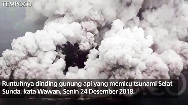 Letusan Gunung Anak Krakatau Berubah Usai Tsunami