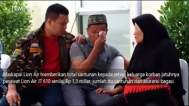 Korban Lion Air Terima Kompensasi Rp 1,3 Miliar