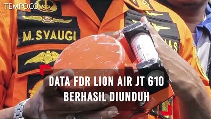 Data FDR Lion Air JT 610 Berhasil Diunduh, Ini Temuan KNKT