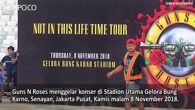 Gun N Roses Pentas di Jakarta, Begini Persiapannya