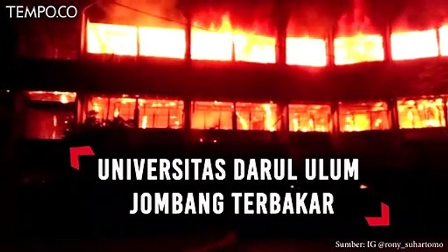 Universitas Darul Ulum Terbakar, Berkas Dua Fakultas Hangus