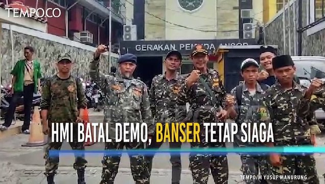 HMI Batal Demonstrasi di Kantor GP Ansor, Banser Tetap Siaga
