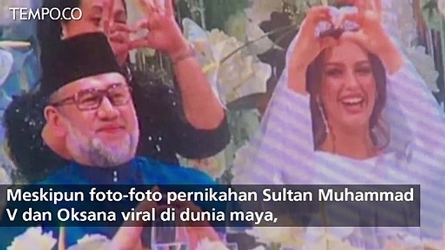 Foto Pernikahan Raja Malaysia dan Oksana Voevodina Jadi Viral