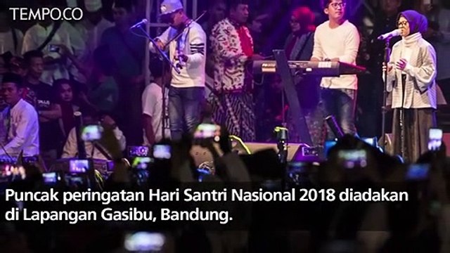 Jokowi dan Sabyan Gambus Ramaikan Peringatan Hari Santri Nasional