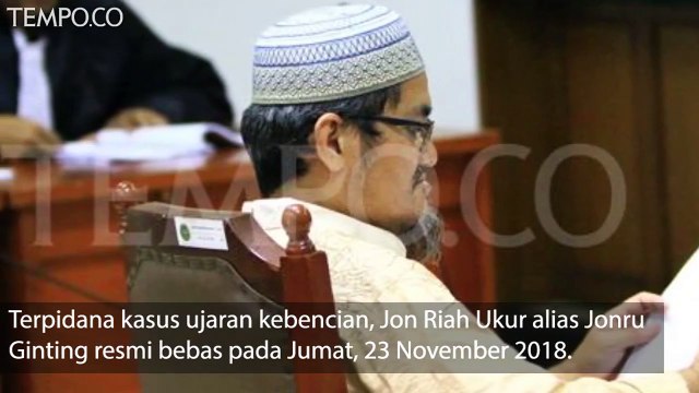 Alasan Jonru Ginting Bebas Melewati Dua Pertiga Masa Tahanan