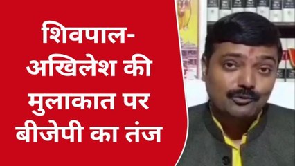 अखिलेश-शिवपाल मिलन पर बीजेपी का तंज, उपचुनाव को लेकर चाचा भतीजे में हुई मुलाकात