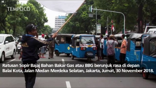 Geruduk ke Balai Kota, Ini Tuntutan Sopir Bajaj