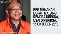 Pertama Kali Diperiksa KPK, Bupati Malang Langsung Ditahan