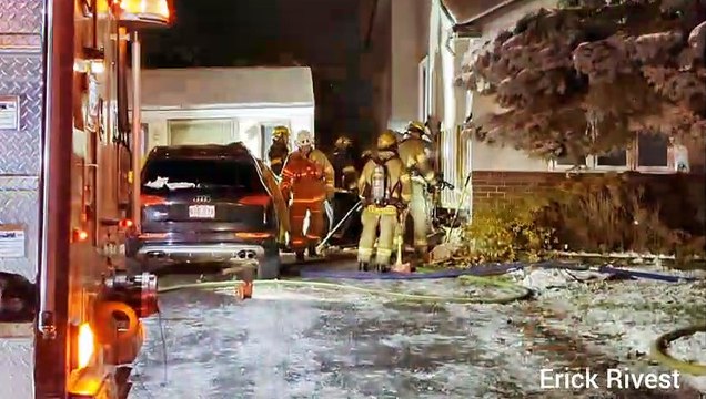 Incendie rue Montreuil Saint-Constant (Le Reflet - Erick Rivest)