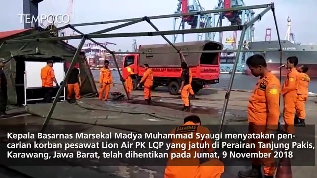 Alasan Dihentikannya Pencarian Korban Pesawat Lion Air