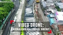 Video Drone: Cegah Banjir, Normalisasi Kali Grogol Dikebut
