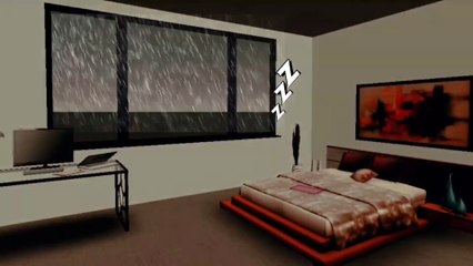 Ambient Rain with thunderstorm and calm music