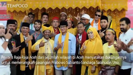 Kunjungan Sandiaga Uno Disambut Pewaris Raja Aceh