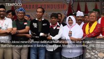 Antusiasnya Komunitas Motor Konvoi Bareng Jokowi di Bandung