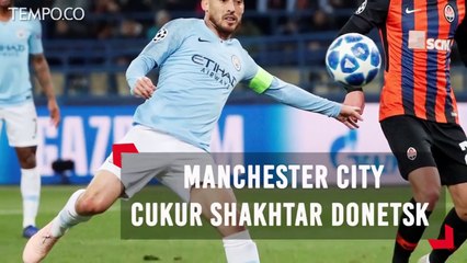 Liga Champions: Manchester City Cukur Shakhtar Donetsk 3-0