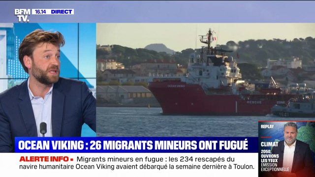 26 migrants mineurs rescapés de l'Ocean Viking ont fugué