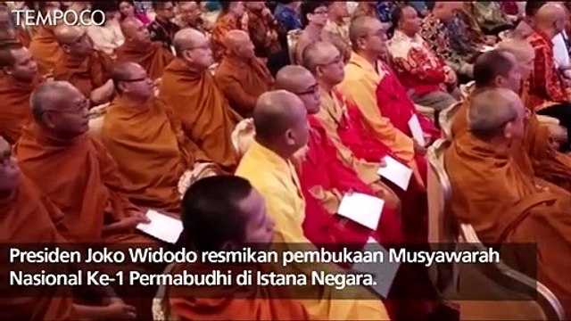 Buka Munas Permabudhi, Jokowi Ingatkan Jaga Persatuan