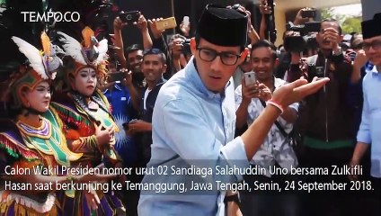 Beragam Gaya Unik Sandiaga Uno Saat Blusukan