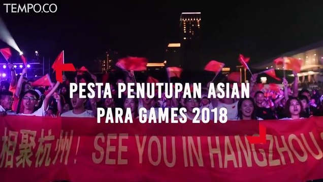 Meriahnya Pesta Penutupan Asian Para Games 2018