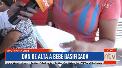 Dan alta médica a bebé afectada por gases lacrimógenos